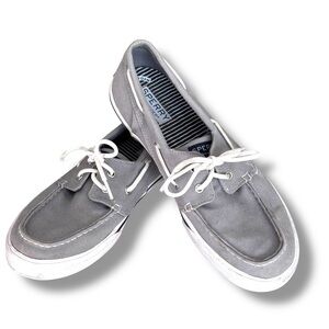 Sperry Bahama Top Siders Men Size 7M Classic Gray Boat Shoes